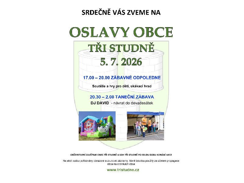 OSLAVY OBCE TŘI STUDNĚ